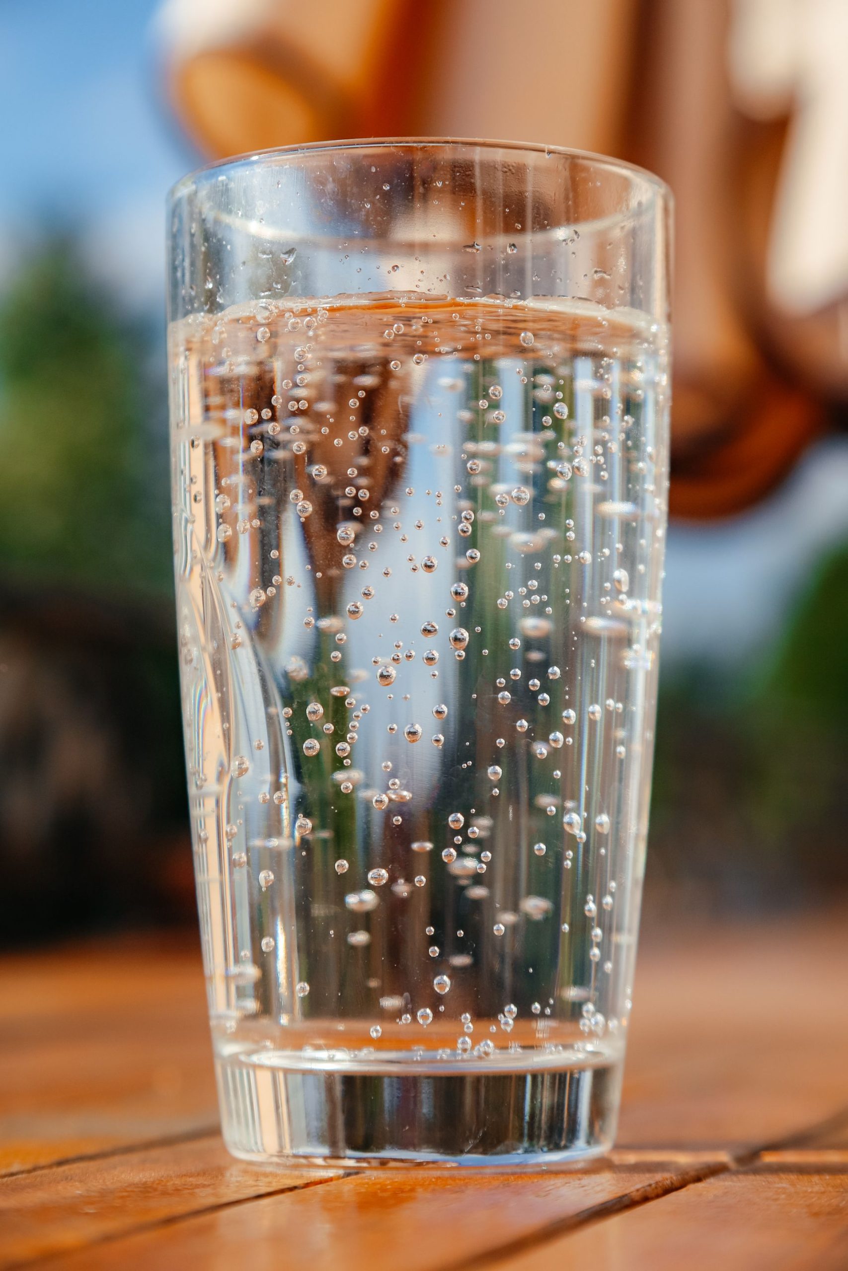 Sparkling water instead of a beer